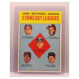 Don Drysdale, Koufax, Gibson 1963 Topps Leaders