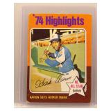 Hank Aaron 1975 Topps Highlights #1