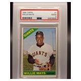 Willie Mays 1966 Topps PSA 1