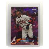 Ozzie Albies 2018 Topps Chrome Rookie purple