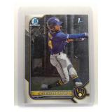 Jackson Chourio 2022 1st Bowman Chrome
