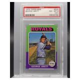 George Brett 1975 Topps Mini Rookie PSA 8 OC