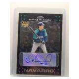 Oswaldo Navarro 2007 Topps Chrome rookie auto