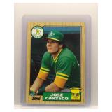 Jose Canseco 1987 Topps all-star rookie