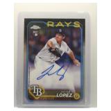Jacob Lopez 2024 Topps Chrome auto ref. /499