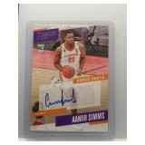 Aamir Simms 2021 Prestige rookie auto