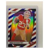Christian McCaffrey 2024 Prizm r/w/b/ stripes