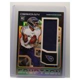 Darrynton Evans2020 Obsidian Eruption rookie patch