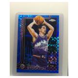 John Stockton 2025 Topps Chrome blue x-fractor...