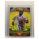 Jordan Walker 2024 Topps Tibute yellow /75