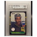 Barry Bonds 1987 Donruss BGS 8.5
