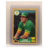 Jose Canseco 1987 Topps all-star rookie