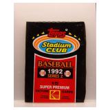 1992 Stadium Club Series 2 Baseball Sealed Pack
