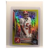 Germie Bernard 2025 Bowman U Chrome yellow ref....