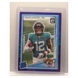 Travis Hunter 2025 Optic rookie purple