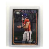 Bo Nix 2024 Topps Chrome rookie