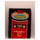 1992 Stadium Club Series 2 Baseball Sealed Pack