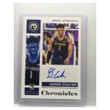 Derek Culver 2021 Chronicles rookie auto