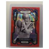 Roger Staubach 2024 Prizm DP red wave ref.