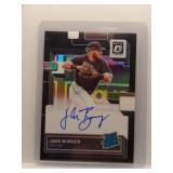 Jake Burger 2021 Optic rookie auto black /49