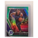 Jayson Tatum 2021 Prizm DP green ref.