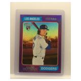 James Outman 2023 Topps Heritage rookie purple...