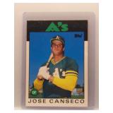 Jose Canseco 1986 Topps Traded