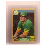 Jose Canseco 1987 Topps all-star rookie