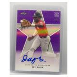 Jay Allen 2020 Leaf Perfect Game auto purple...
