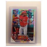 Jordan Walker 2023 Topps Chrome rookie hyper ref.