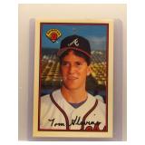 Tom Glavine 1989 Bowman Tiffany