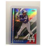 Hank Aaron 2020 Topps Chrome A Numbers Game