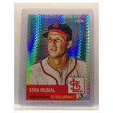 Stan Musial 2022 Topps Chrome Platinum hyper ref.