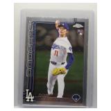 Roki Sasaki 2025 Topps Chrome rookie