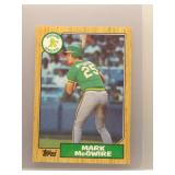 Mark McGwire 1987 Topps Rookie