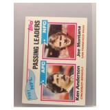 Ken Anderson / Joe Montana 1982 Topps Passing...