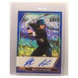 Rustan Rigdon 2026 Leaf Metal auto blue shimmer...