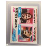 Ken Anderson / Joe Montana 1982 Topps Passing...
