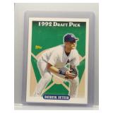Derek Jeter 2006 Topps '92 Draft Pick reprint