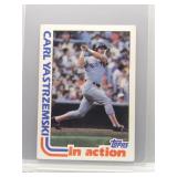 Carl Yastrzemski 1982 Topps In Action