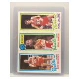 Tomjanovich/Johnson/Collins 1980 Topps Tri-Card