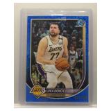 Luka Doncic 2025 Bowman Chrome blue mojo ref. /150