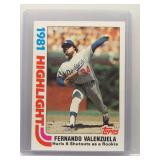 Fernando Valenzuela 1982 Topps Highlight