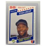 Kirby Puckett 1987 M&M's Star Lineup