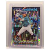 Julio Rodriguez 2024 Topps Chrome raywave ref.