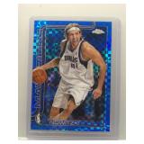 Dirk Nowitzki 2025 Topps Chrome blue x-fractor...