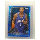 Tracy McGrady 2025 Topps Chrome blue x-fractor...