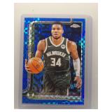 Giannis Antetokounmpo 2025 Topps Chrome blue...