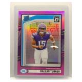 Dallas Turner 2024 Optic Rookie pink ref.