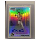 Grant Green 2010 1st Bowman Chrome auto ref. /500
